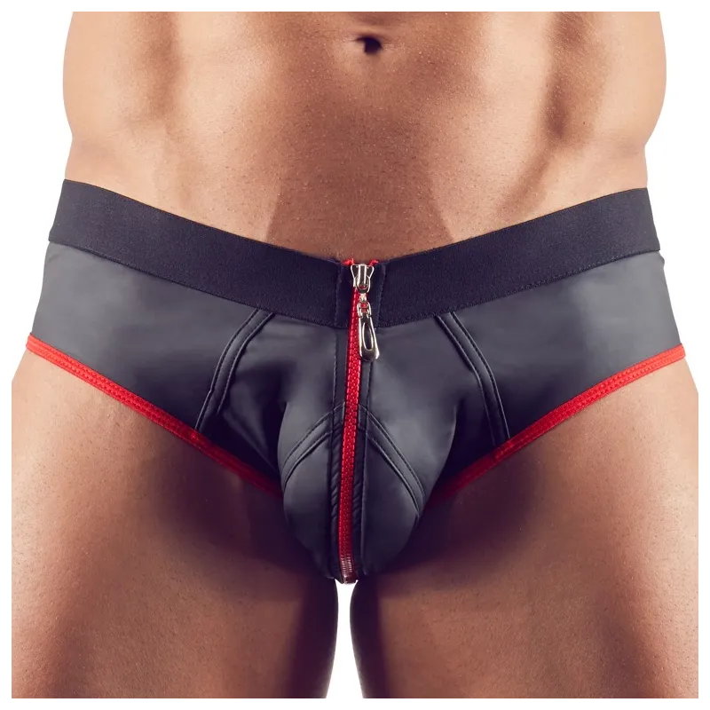 Svenjoyment Jockstrap Joy Zip Noir-Rouge